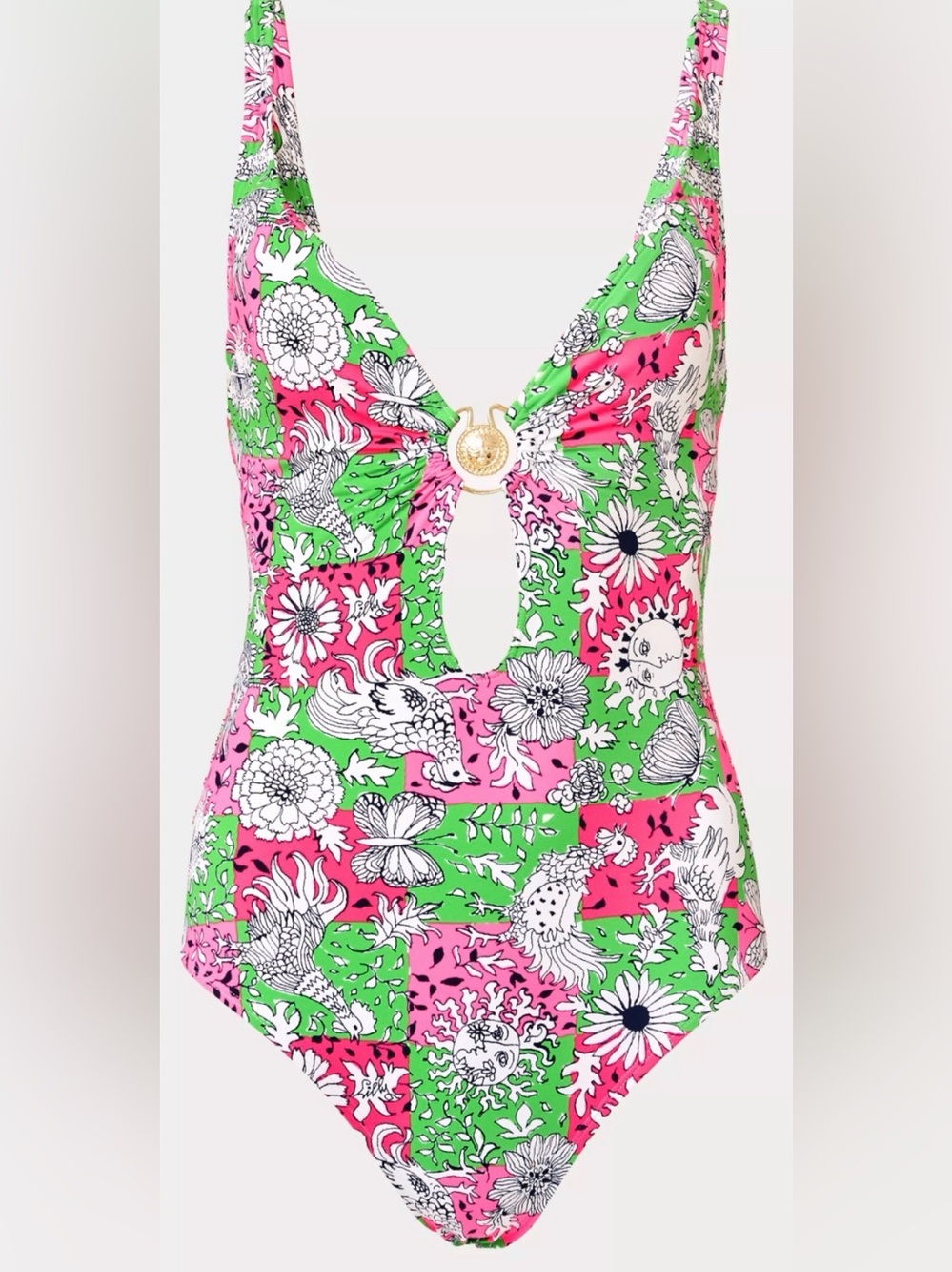 Lilly Pulitzer One Piece Swim Suit. Ladies 8